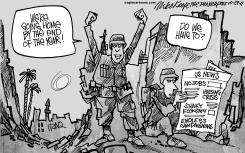 IRAQ WITHDRAWAL by Mike Keefe