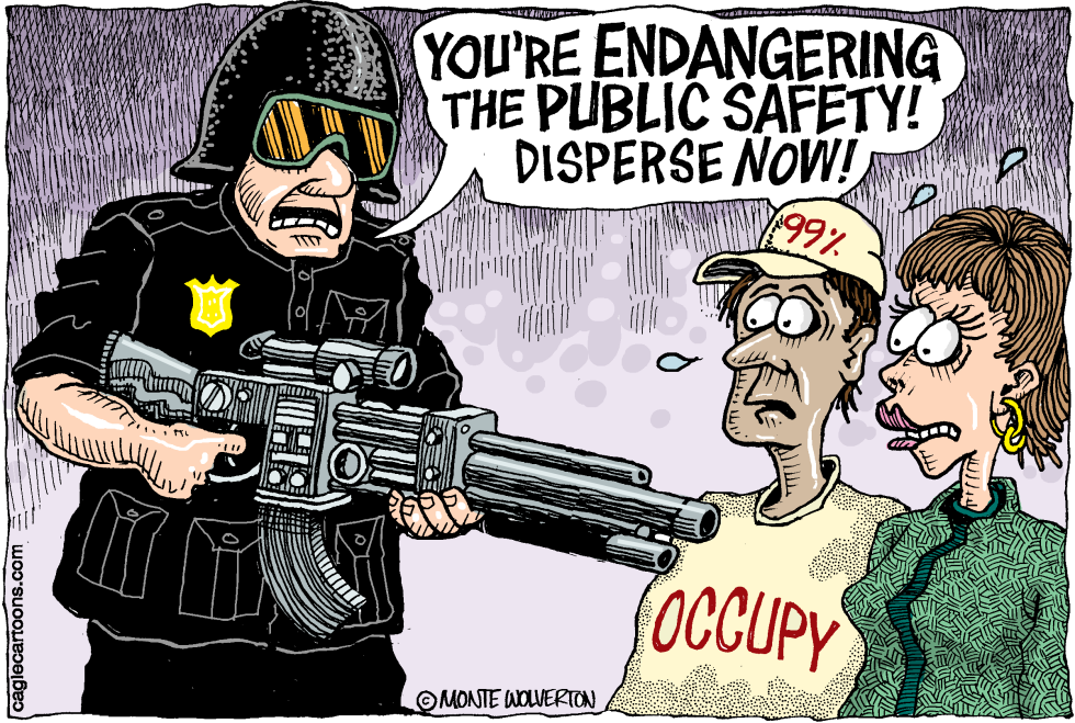 Police Crush Occupy Protestors COLOR