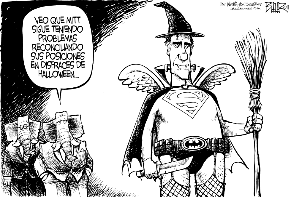  ROMNEY EN HALLOWEEN by Nate Beeler