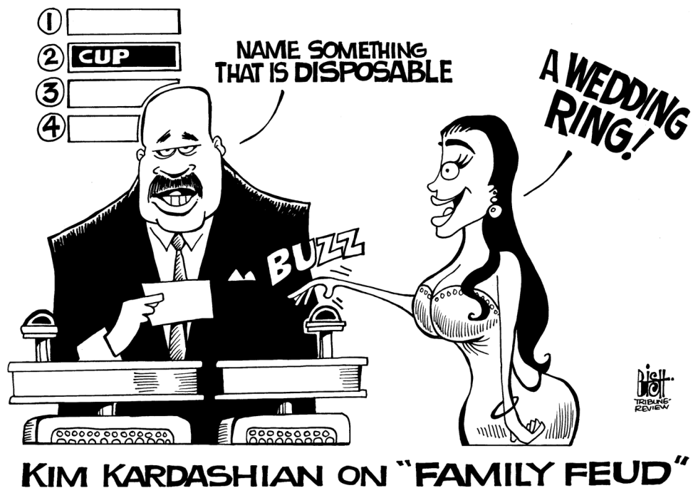 KARDASHIAN FAMILY FEUD, B/W