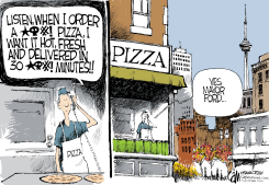CANADA TORONTO PIZZA by Cam Cardow