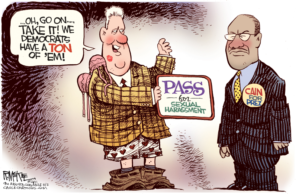 Clintons Pass For Cain COLOR