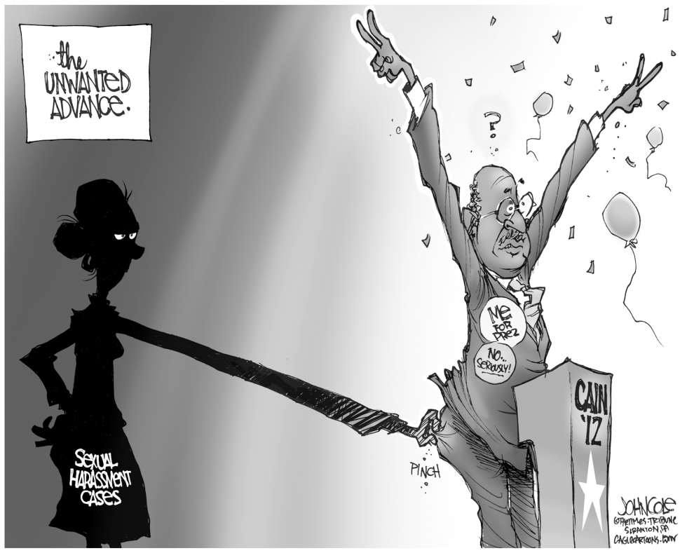 Cain harassment cases BW