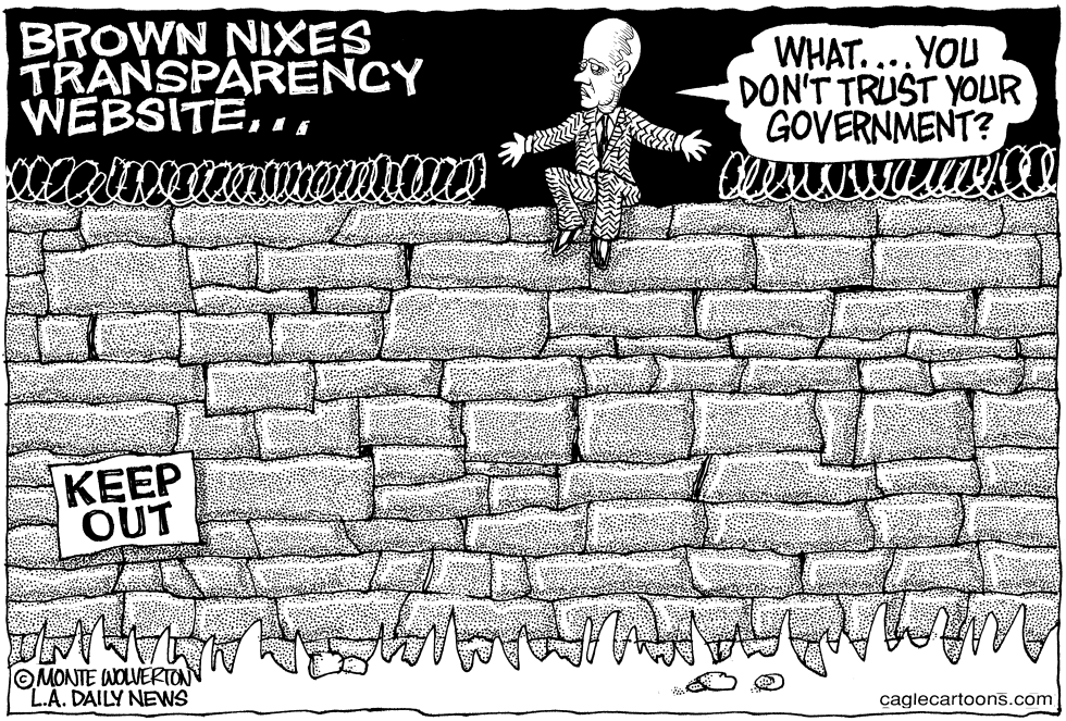 LOCAL-CA Brown Nixes Transparency Website