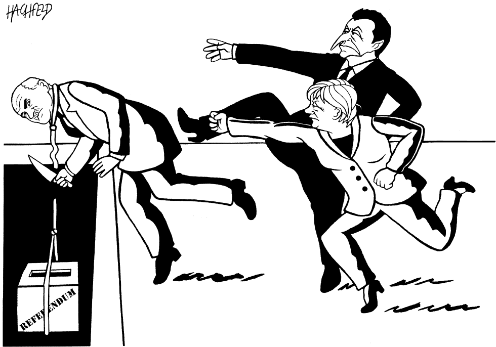 Papandreou, Merkel, Sarko