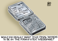DRIVING AND TEXTING, by Randy Bish
