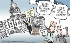 NATIONAL MOTTO  by Mike Keefe