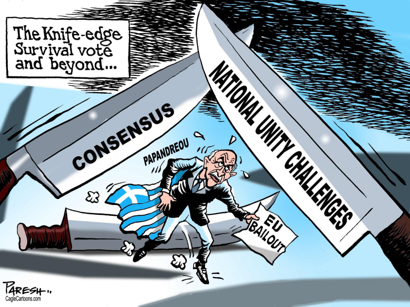 Greece PM's challenges COLOR