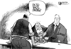 WHOS PAYING by Cam Cardow