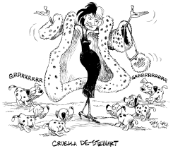 CRUELLA MARTHA STEWART by Daryl Cagle
