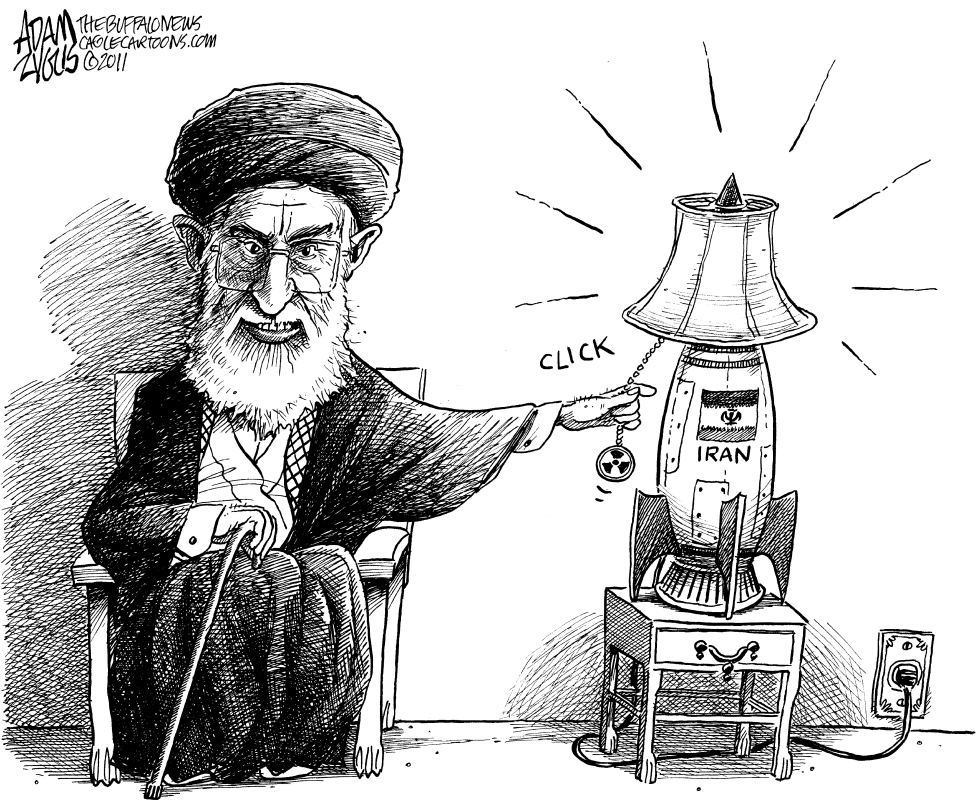  SEEING THE LIGHT ON IRAN by Adam Zyglis