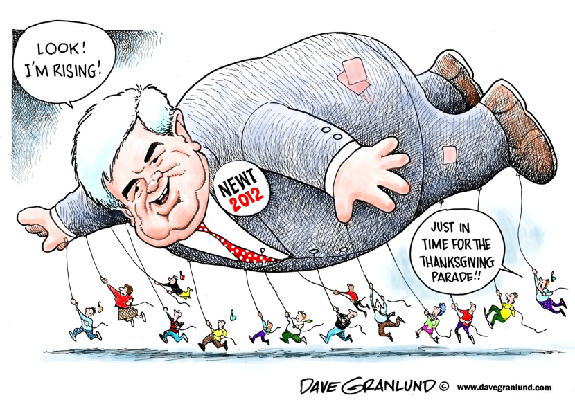 Newt Gingrich rising in polls