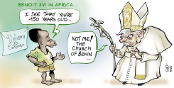 BENOIT XVI IN AFRICA by Damien Glez