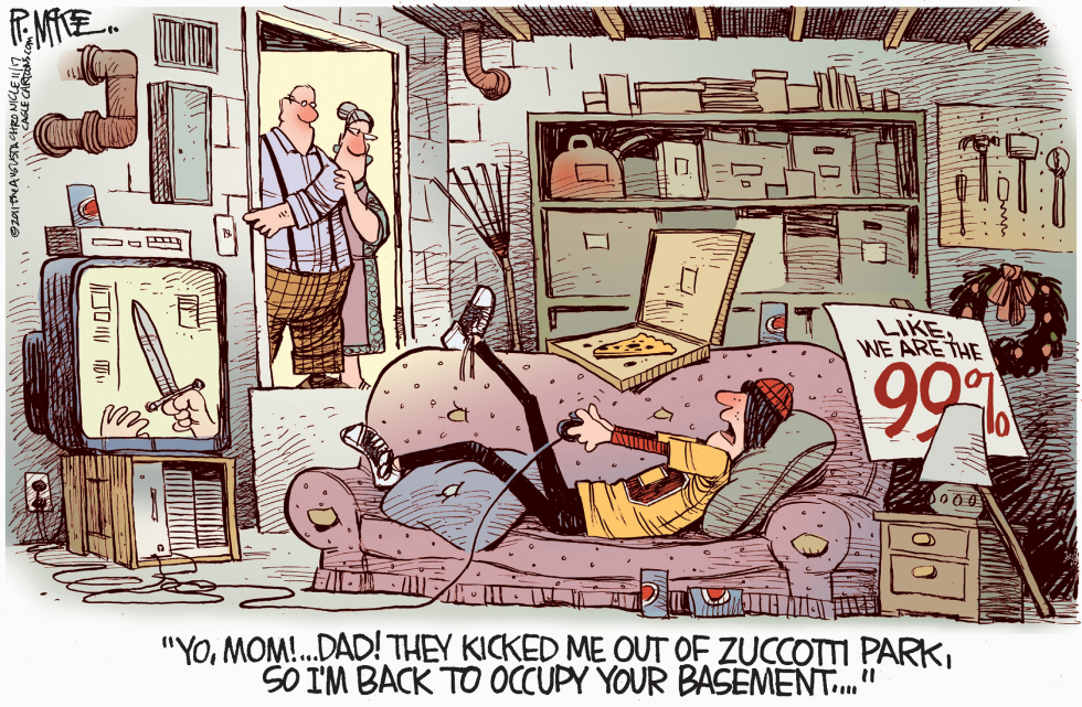  OCCUPY PARENTS BASEMENT by Rick McKee