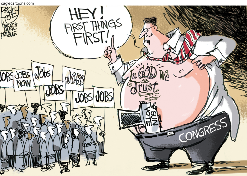  GOD GUNS AND CONGRESS by Pat Bagley