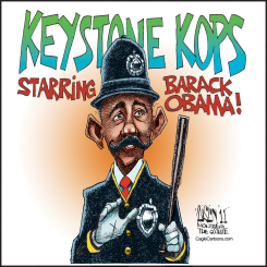 KEYSTONE KOP by Terry Mosher