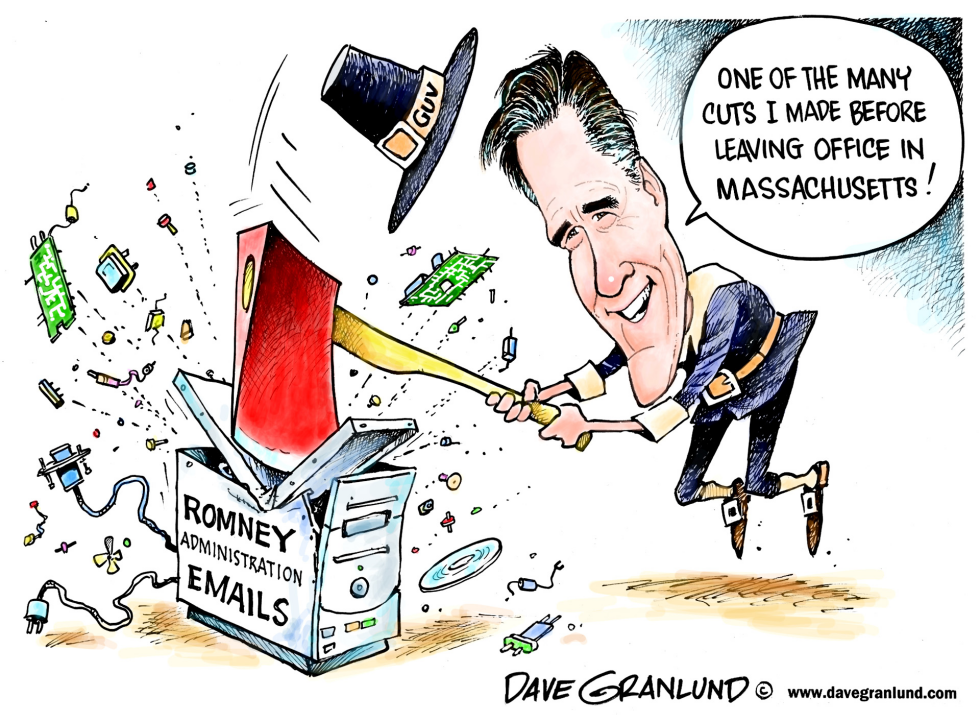 Gov Romney deleted emails