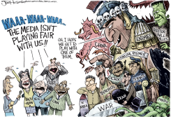 CANDIDATES AND THE MEDIA by Joe Heller