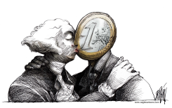 EL BESO DE LA CRISIS /  by Angel Boligan