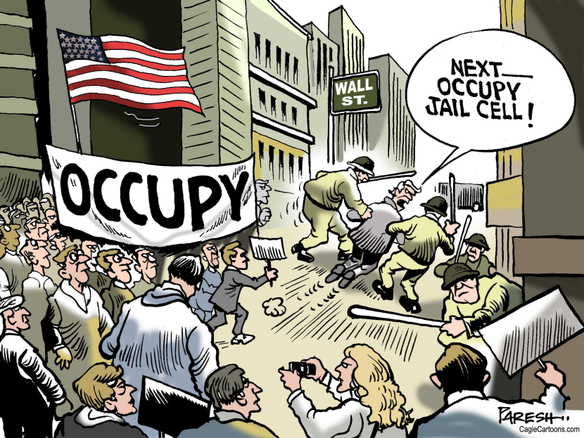 Wall Street arrests COLOR