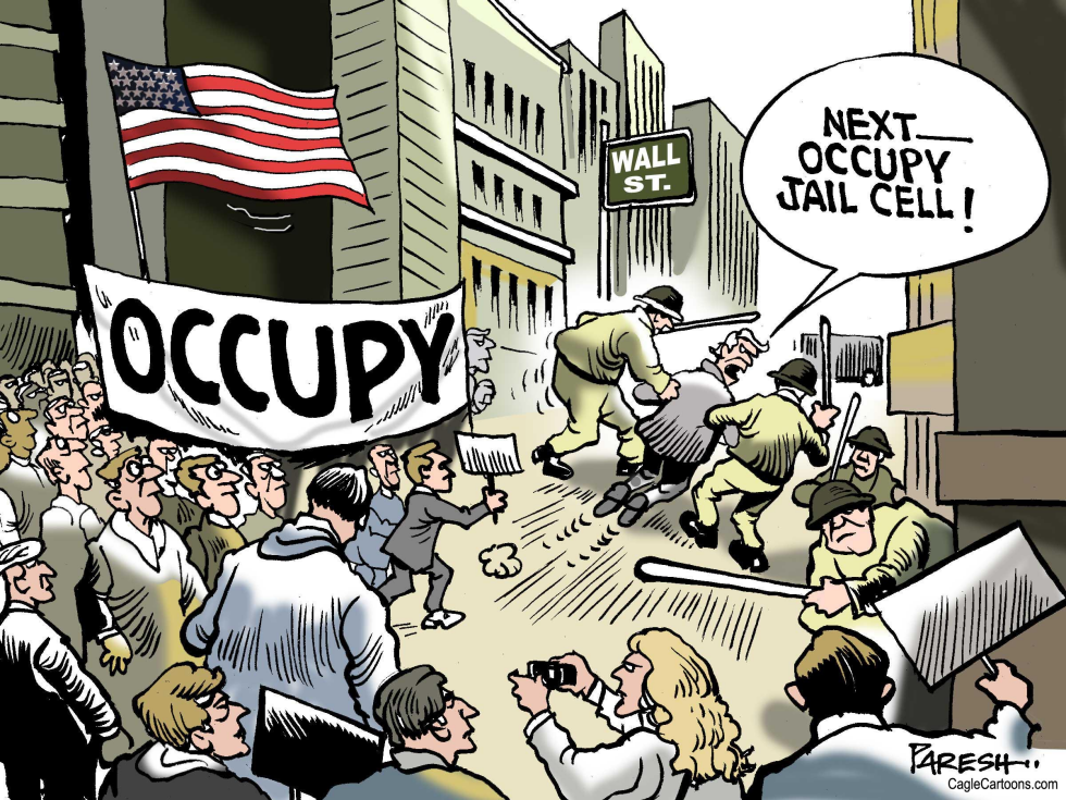 Wall Street arrests COLOR
