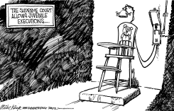 JUVENILE EXECUTIONS by Mike Keefe