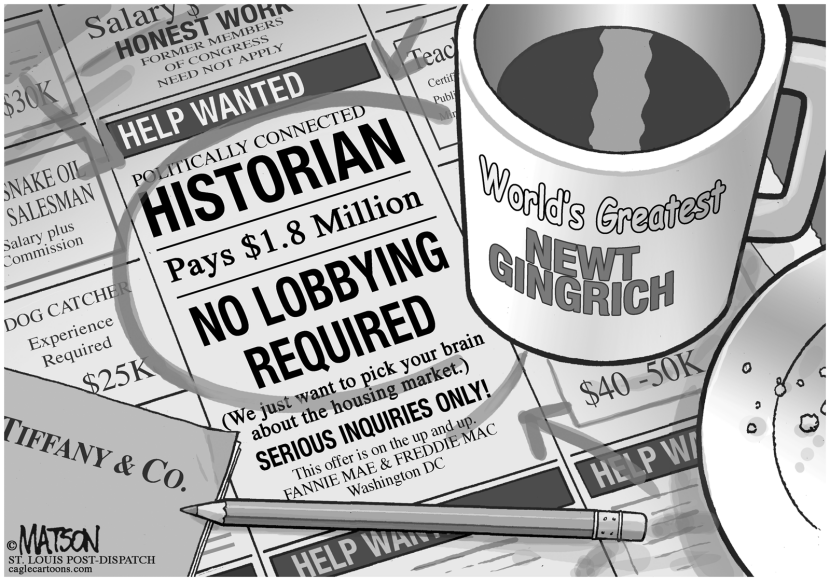 Newt Gingrich Want Ad