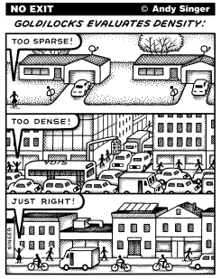 GOLDILOCKS EVALUATES DENSITY by Andy Singer