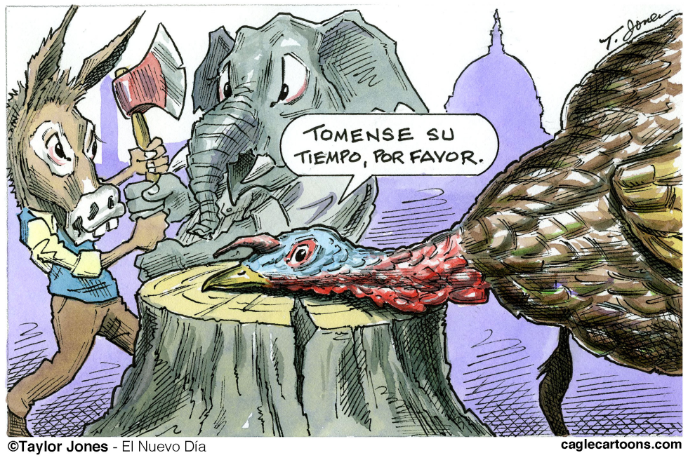 Pavo, Elefante y Burro - COLOR