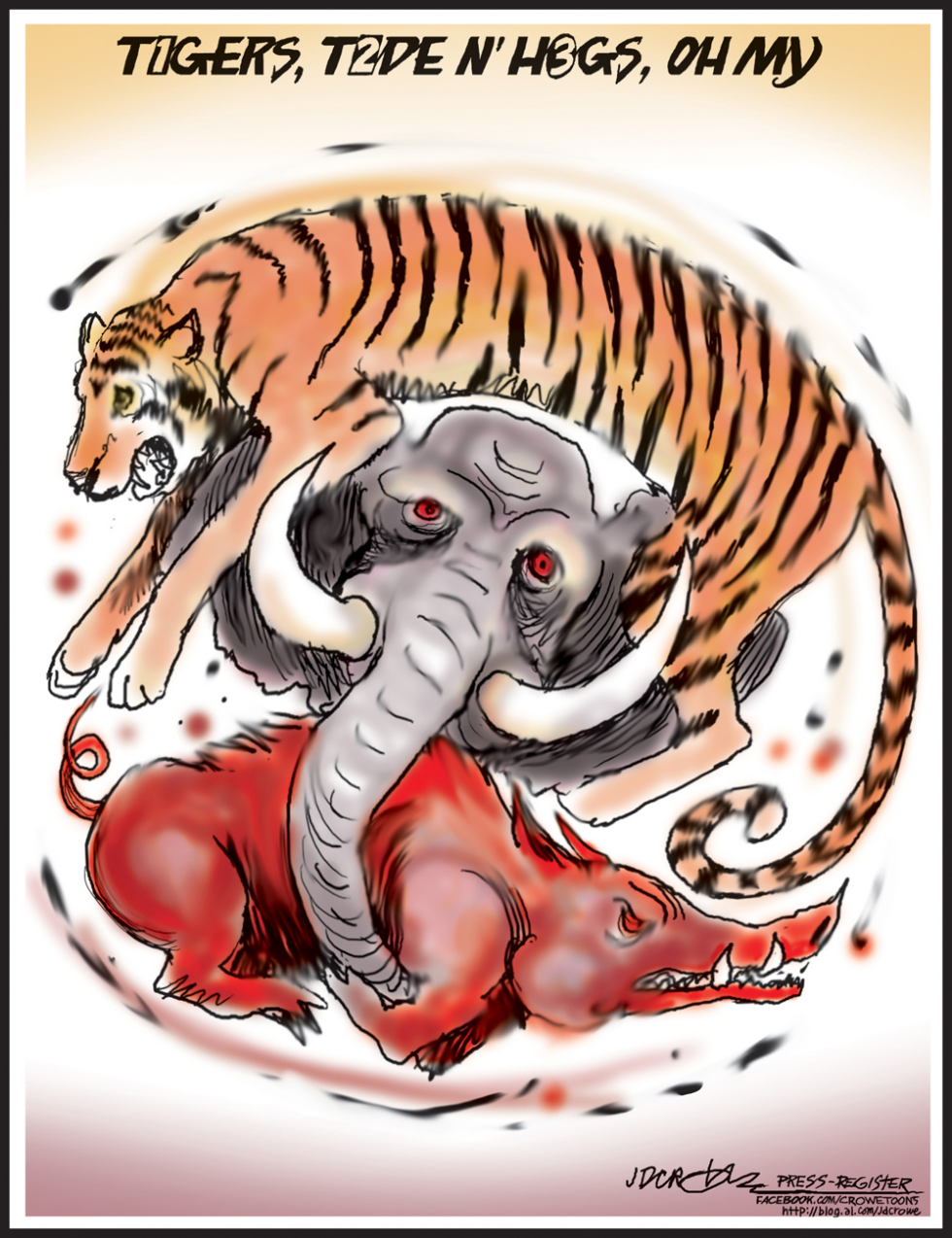Tigers, Tide and Hogs