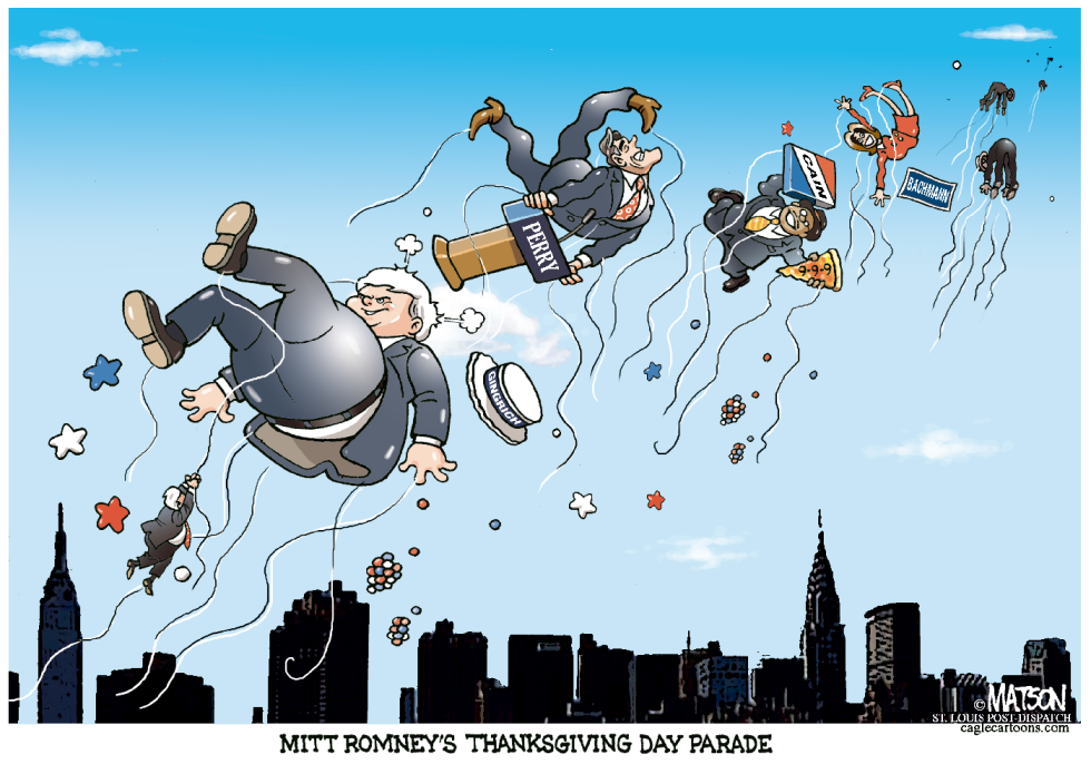 Mitt Romneys Thanksgiving Day Parade-COLOR