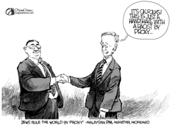 CANADA HANDSHAKE by Cam Cardow