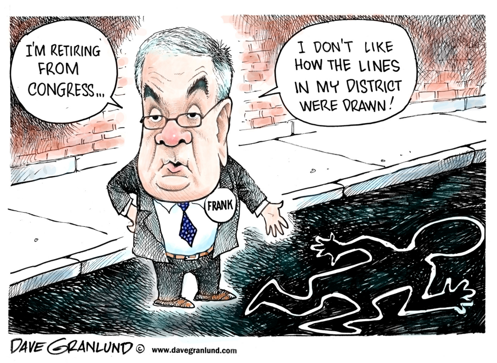  BARNEY FRANK RETIRING by Dave Granlund