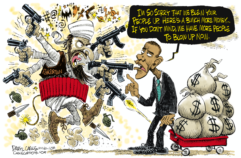  PAKISTAN AND OBAMA by Daryl Cagle