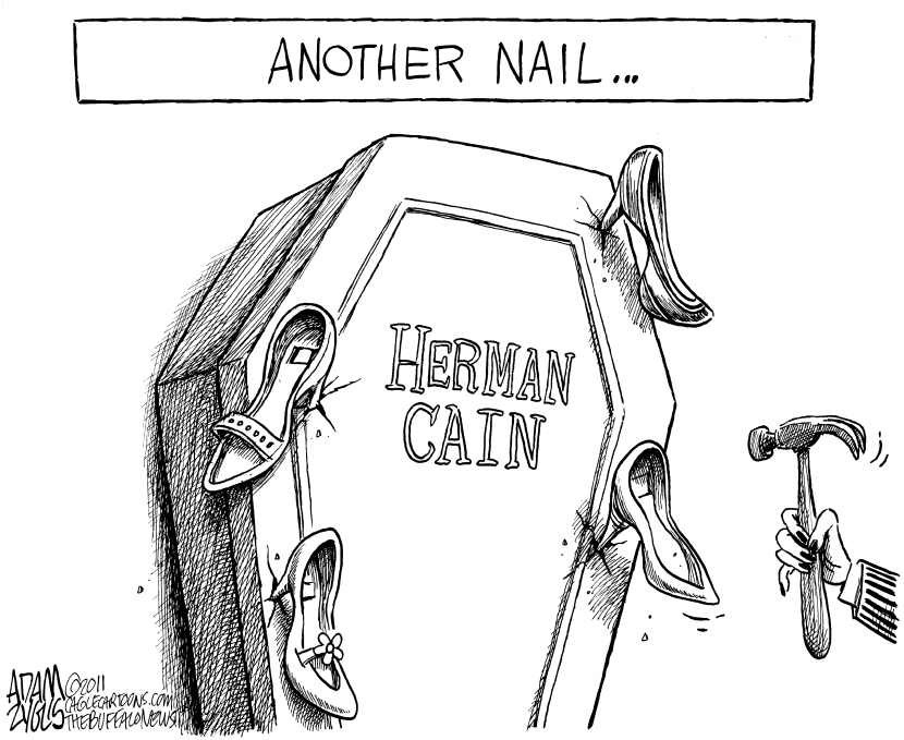 Herman Cains Coffin