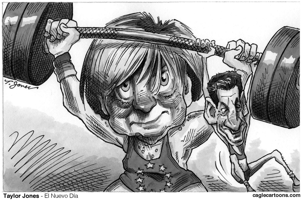 Merkel with a little help from Sarkozy