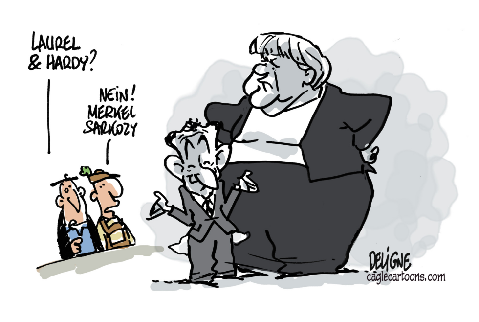 Laurel-Hardy Merkel-Sarkozy