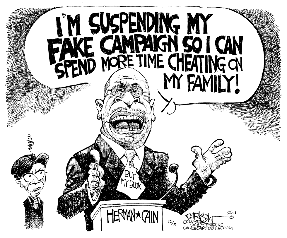 Cain Suspends Book Tour