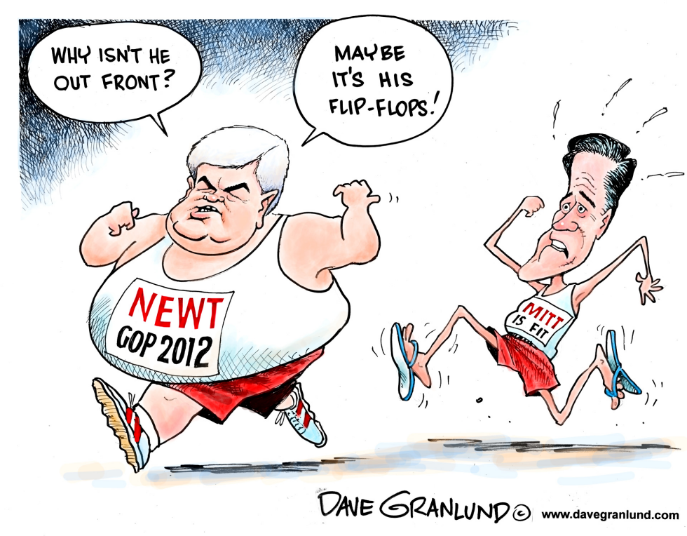 New Gingrich out in front