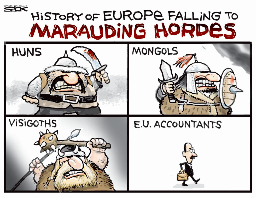  EUROPE FALLING by Steve Sack