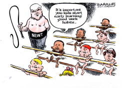 GINGRICH AND CHILD LABOR by Jimmy Margulies