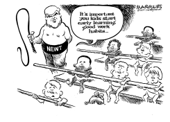 GINGRICH AND CHILD LABOR by Jimmy Margulies