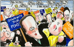 UK STRIKE ACTION by Iain Green