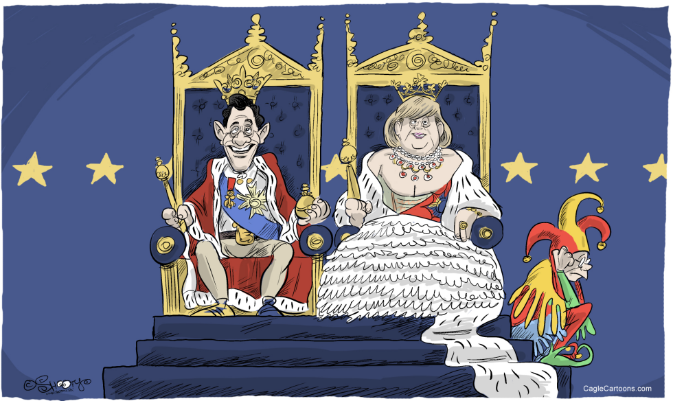  MERKEL, SARKOZY AND VAN ROMPUY  by Martin Sutovec