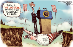 MAKE OR BREAK MIDDLE CLASS  by Rick McKee