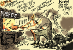 BUSINESS AS USUAL  by Pat Bagley