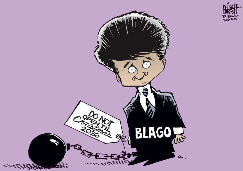 BLAGOJEVICH WRAPPED UP, COLOR