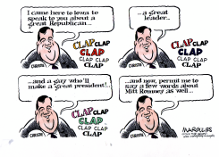 CHRISTIE CAMPAIGNS FOR ROMNEY by Jimmy Margulies