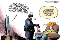 THE TRUMP DEBATE  by Nate Beeler