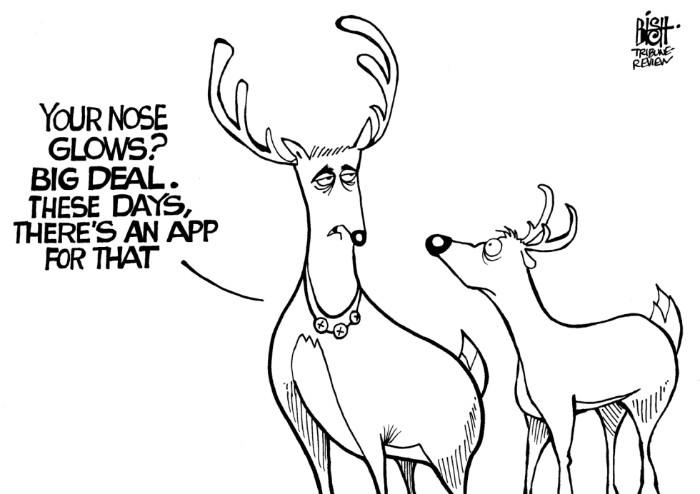 AN APP FOR RUDOLPH, B/W